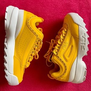 BRAND NEW Yellow Fila Disruptor 2 Size 9